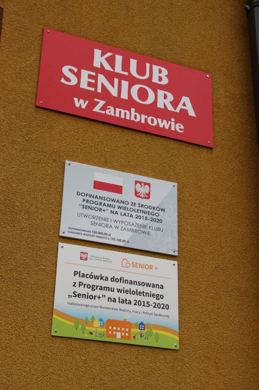 Klub Seniora w Zambrowie oficjalnie otwarty