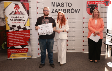 X Otwarty Turniej Szachowy o Puchar Burmistrza Miasta Zambr&oacute;w MOK 18