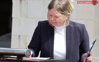 001 - symboliczne wmurowanie kamienia węgielnego ul. Magazynowa 8A 10 - 24.04.2026 r.  fot. J. Kurpiewska (103)