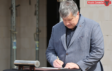 001 - symboliczne wmurowanie kamienia węgielnego ul. Magazynowa 8A 10 - 24.04.2026 r.  fot. J. Kurpiewska (87)