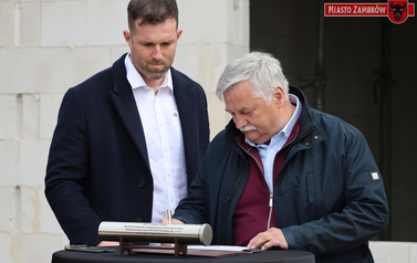 001 - symboliczne wmurowanie kamienia węgielnego ul. Magazynowa 8A 10 - 24.04.2026 r.  fot. J. Kurpiewska (69)