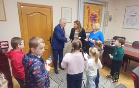 Wizyta uczni&oacute;w z SP nr 3 w Urzędzie Miasta Zambr&oacute;w 8