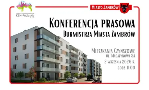 Konferencja prasowa Burmistrza Miasta Zambrów 