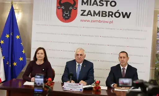 Konferencja prasowa Burmistrza Miasta Zambrów - 8.10.2026 r. - Video