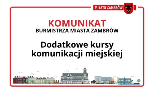 Dodatkowe kursy komunikacji miejskiej w dniu 1 listopada