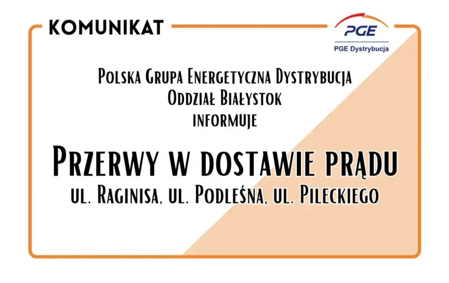 Planowane przerwy w dostawie prądu w Zambrowie