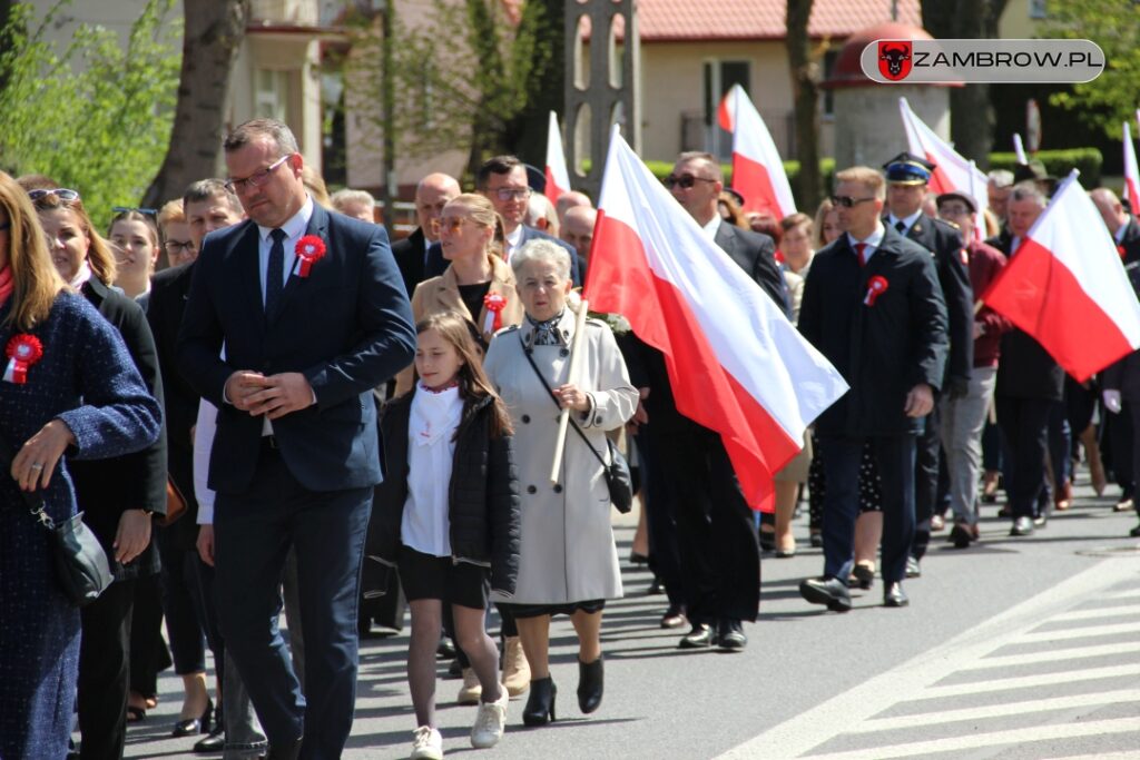 Miejskie obchody 232. rocznicy uchwalenia Konstytucji 3 maja 03.05.2023r. fot. J. Włodkowska - Kurpiewska