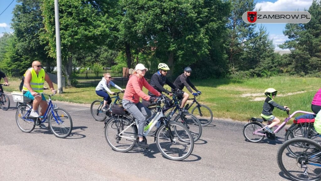 Sympatycy rowerowych wypraw po raz drugi na trasie “Zambrów na rowery 2023r. 04.06.2023r. fot. J. Włodkowska - Kurpiewska