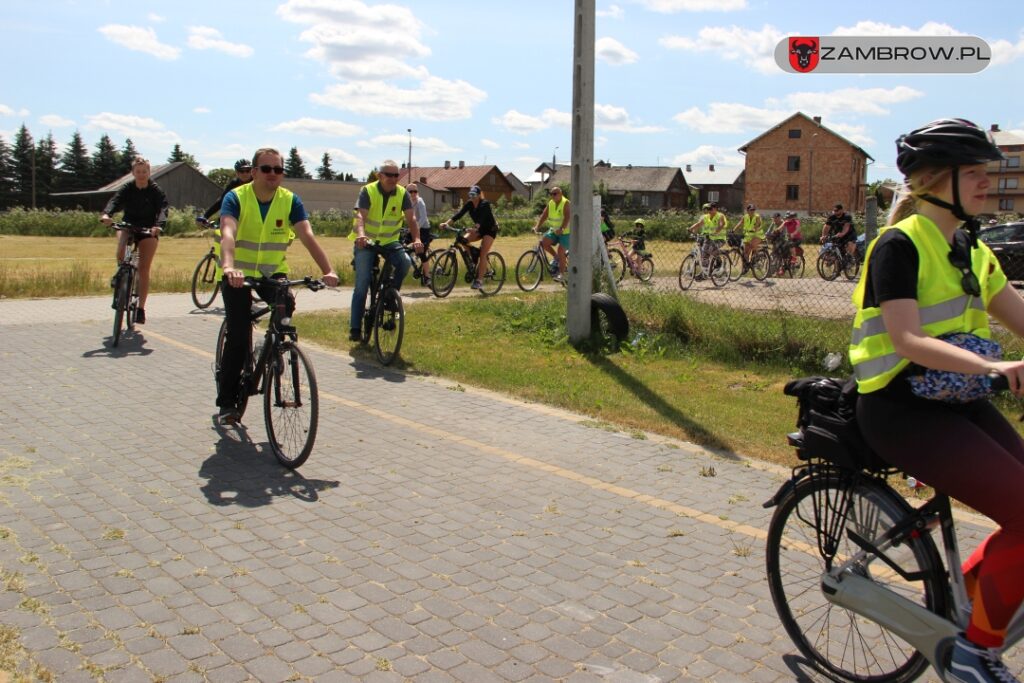 Sympatycy rowerowych wypraw po raz drugi na trasie “Zambrów na rowery 2023r. 04.06.2023r. fot. J. Włodkowska - Kurpiewska