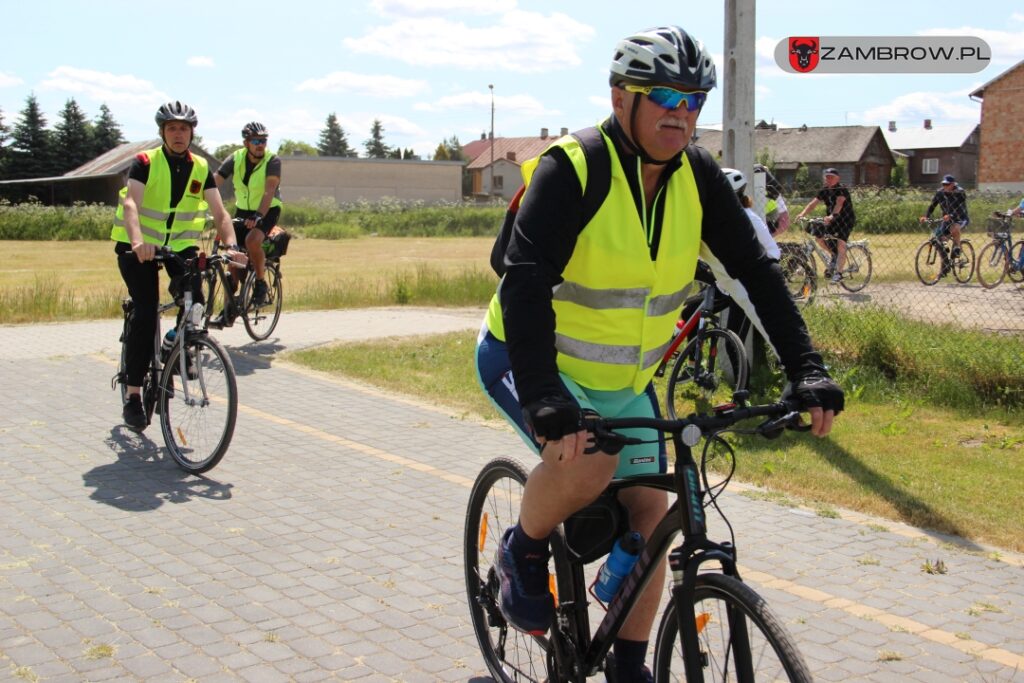 Sympatycy rowerowych wypraw po raz drugi na trasie “Zambrów na rowery 2023r. 04.06.2023r. fot. J. Włodkowska - Kurpiewska