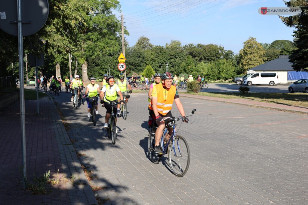 Rowerzyści w tegorocznej pielgrzymce do Hodyszewa 11.08.2024r. fot. M. Maciejewski