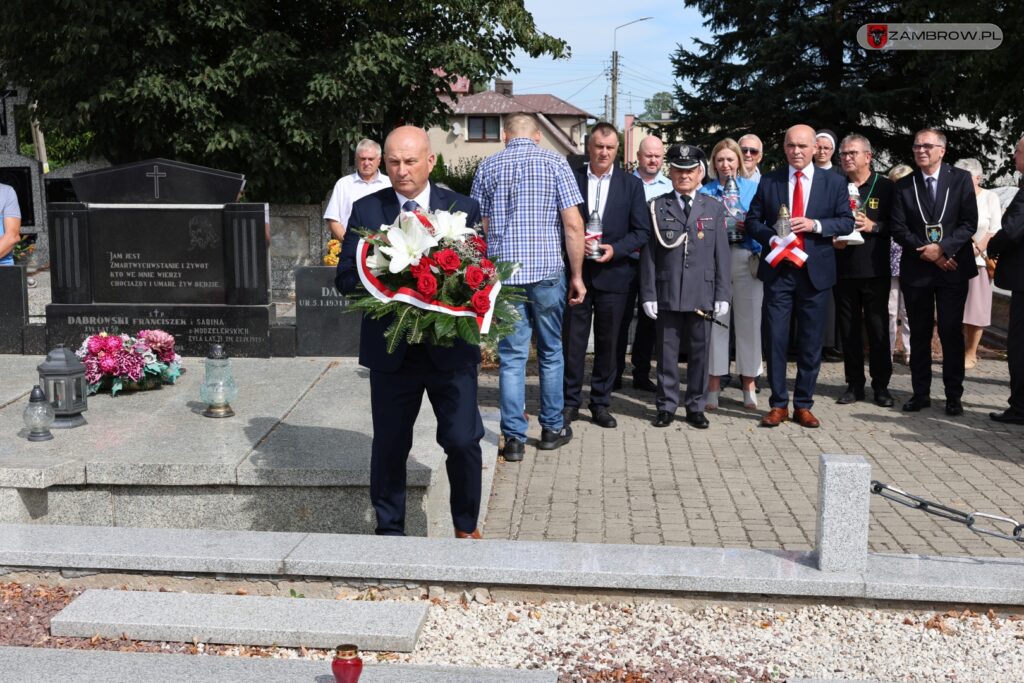 Samorządowcy uczcili pamięć żołnierzy poległych podczas wybuchu II wojny światowej 01.09.2024r. fot. Justyna Włodkowska - Kurpiewska