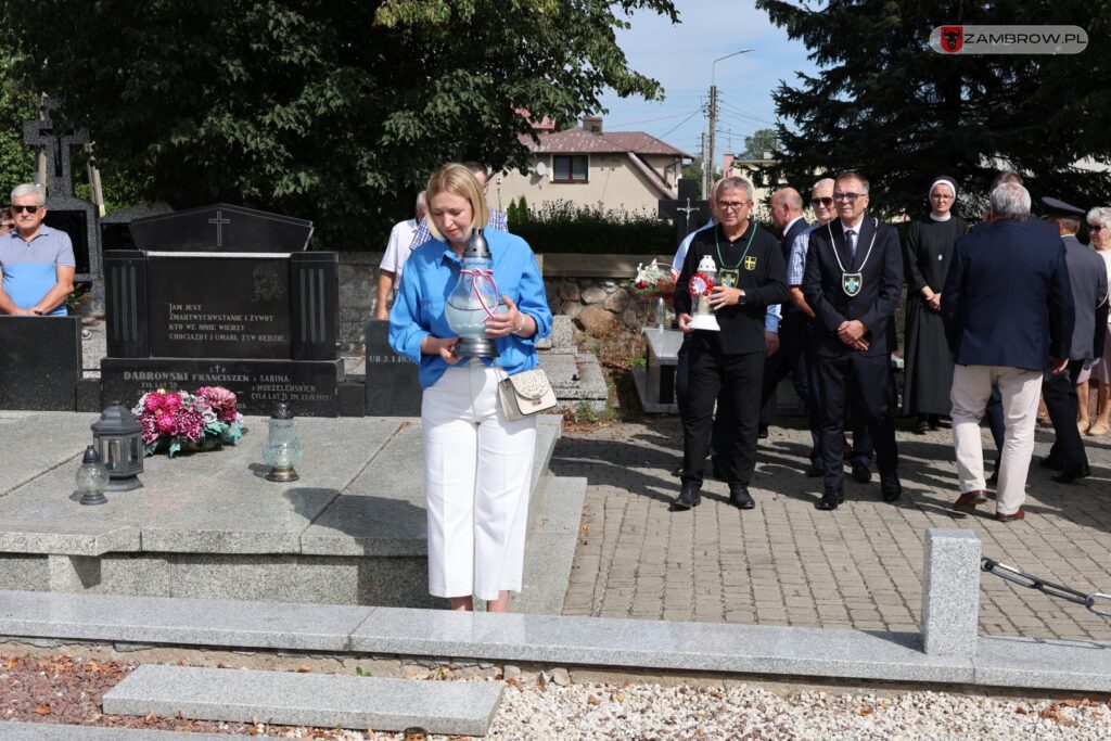 Samorządowcy uczcili pamięć żołnierzy poległych podczas wybuchu II wojny światowej 01.09.2024r. fot. Justyna Włodkowska - Kurpiewska