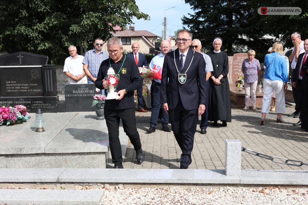 Uczcili pamięć żołnierzy poległych podczas wybuchu II wojny światowej 01.09.2024r. fot. Justyna Włodkowska - Kurpiewska