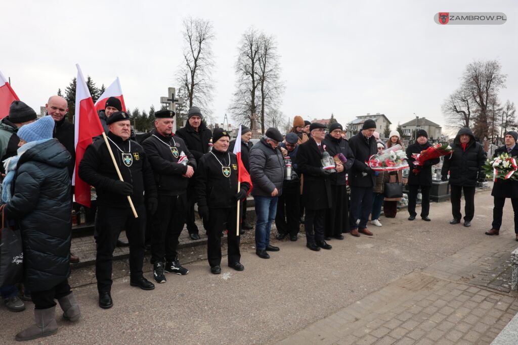 Narodowy Dzień Pamięci Żołnierzy Armii Krajowej po raz pierwszy w Zambrowie, 14.02.2025r. fot. J. Kurpiewska