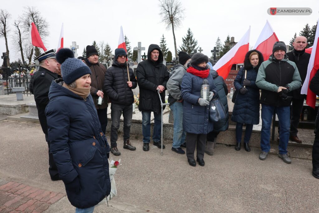 Narodowy Dzień Pamięci Żołnierzy Armii Krajowej po raz pierwszy w Zambrowie, 14.02.2025r. fot. J. Kurpiewska