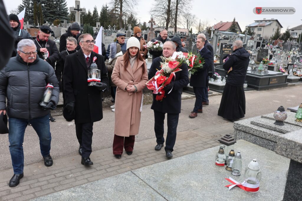 Narodowy Dzień Pamięci Żołnierzy Armii Krajowej po raz pierwszy w Zambrowie, 14.02.2025r. fot. J. Kurpiewska