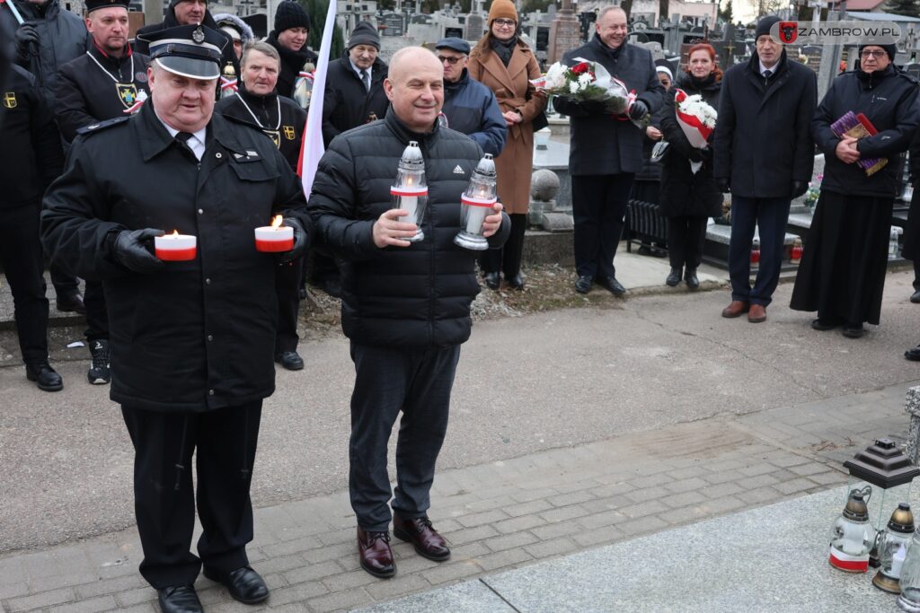 Narodowy Dzień Pamięci Żołnierzy Armii Krajowej po raz pierwszy w Zambrowie, 14.02.2025r. fot. J. Kurpiewska