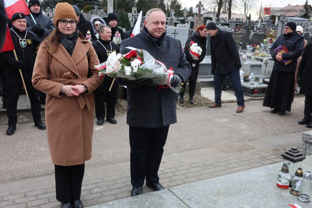 Narodowy Dzień Pamięci Żołnierzy Armii Krajowej po raz pierwszy w Zambrowie, 14.02.2025r. fot. J. Kurpiewska