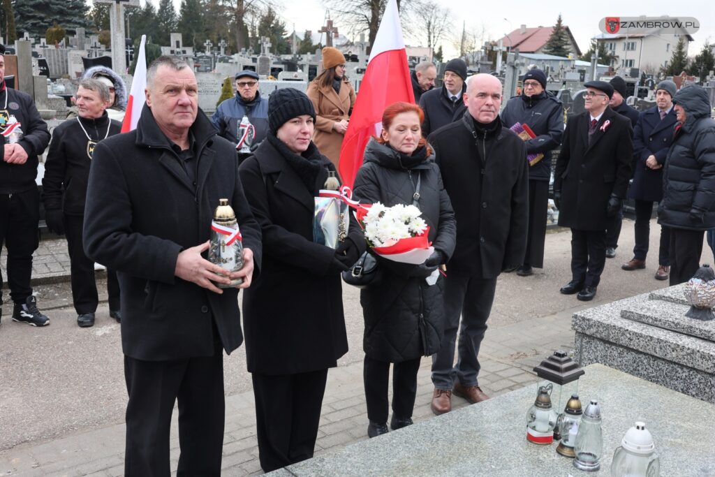 Narodowy Dzień Pamięci Żołnierzy Armii Krajowej po raz pierwszy w Zambrowie, 14.02.2025r. fot. J. Kurpiewska