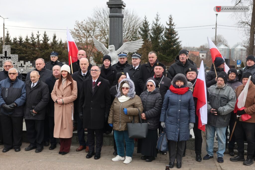 Narodowy Dzień Pamięci Żołnierzy Armii Krajowej po raz pierwszy w Zambrowie, 14.02.2025r. fot. J. Kurpiewska