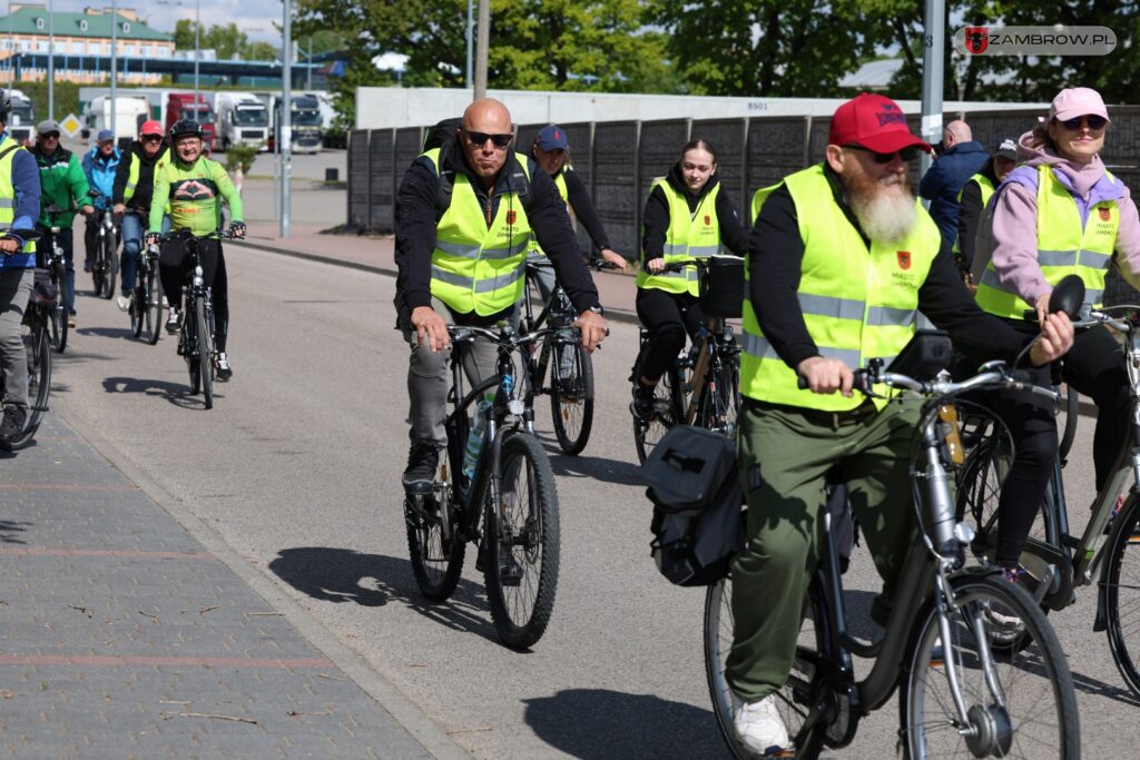 Pierwszy rajd "Zambrów na rowery 2025" 11.05.2025r. fot. J. Kurpiewska