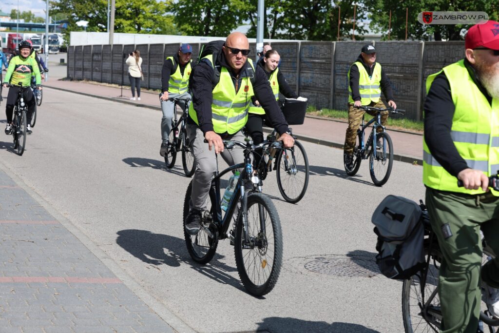 Pierwszy rajd "Zambrów na rowery 2025" 11.05.2025r. fot. J. Kurpiewska