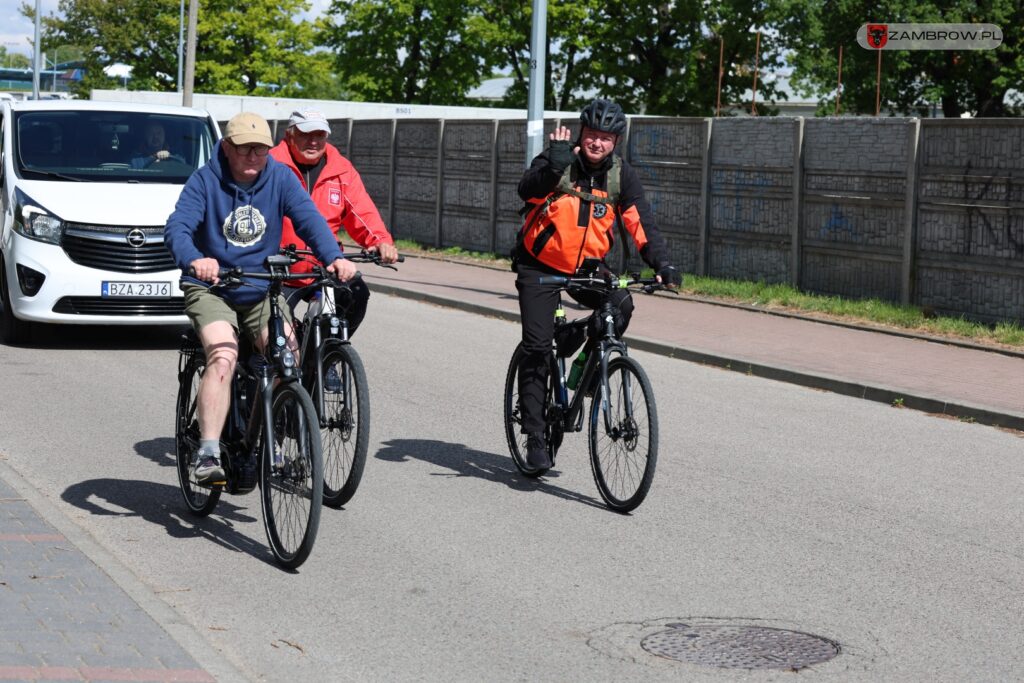 Pierwszy rajd "Zambrów na rowery 2025" 11.05.2025r. fot. J. Kurpiewska