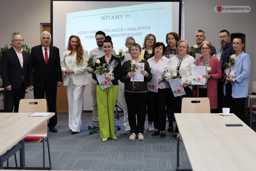 Powiatowy Dzień Bibliotekarzy po raz pierwszy w Zambrowie 13.05.2025r. fot. J. Kurpiewska