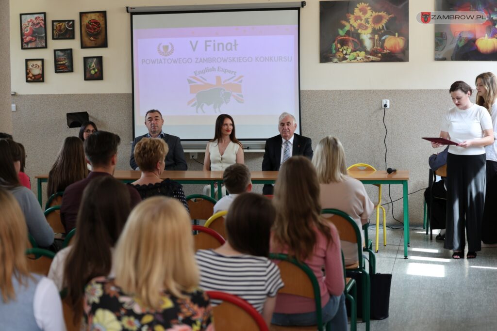 „English Expert” – V edycja powiatowego konkursu języka angielskiego w Zambrowie 28.05.2025r. fot. J. Kurpiewska