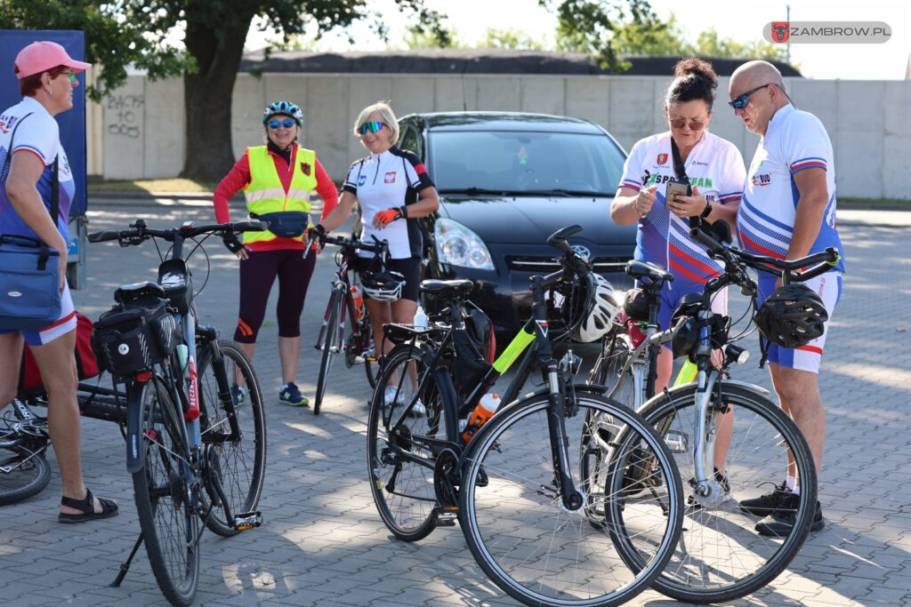 Ponad 200 km pokonali rowerzyści w tegorocznym dwudniowym rajdzie "Zambrów na rowery" 5.07.2025r. J. Kurpiewska