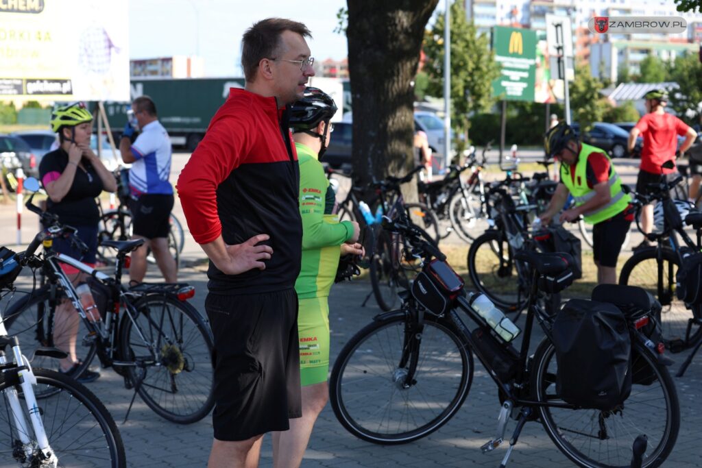 Ponad 200 km pokonali rowerzyści w tegorocznym dwudniowym rajdzie "Zambrów na rowery" 5.07.2025r. J. Kurpiewska