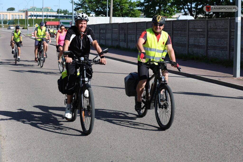 Ponad 200 km pokonali rowerzyści w tegorocznym dwudniowym rajdzie "Zambrów na rowery" 5.07.2025r. J. Kurpiewska