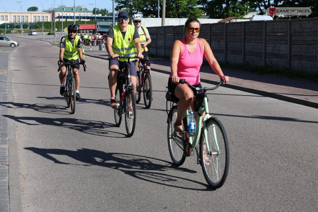 Ponad 200 km pokonali rowerzyści w tegorocznym dwudniowym rajdzie "Zambrów na rowery" 5.07.2025r. J. Kurpiewska