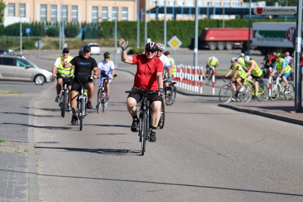 Ponad 200 km pokonali rowerzyści w tegorocznym dwudniowym rajdzie "Zambrów na rowery" 5.07.2025r. J. Kurpiewska