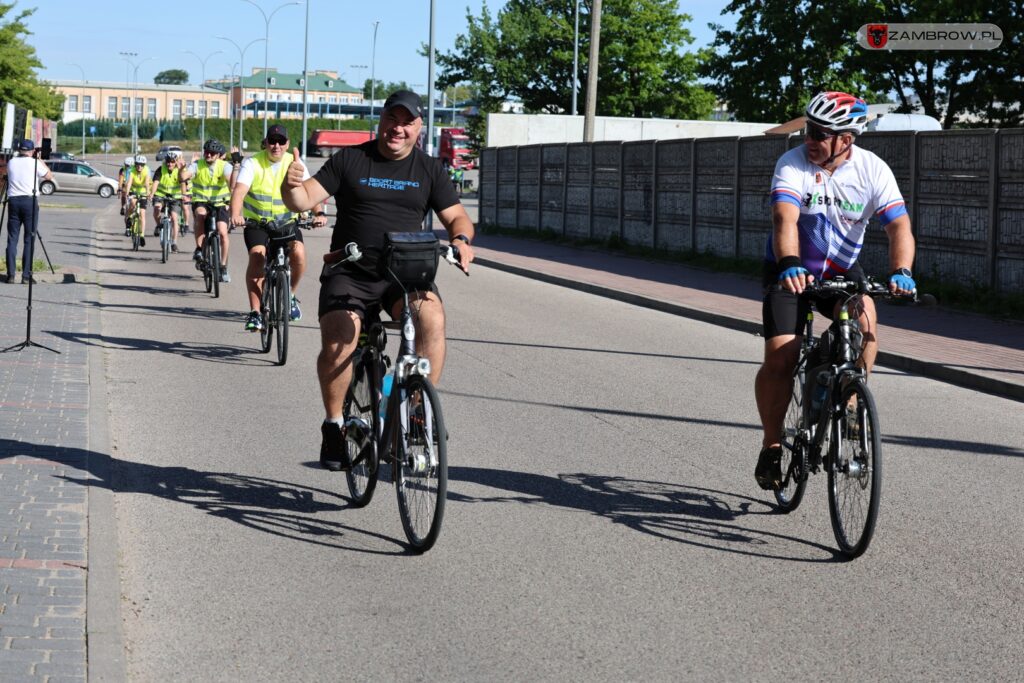 Ponad 200 km pokonali rowerzyści w tegorocznym dwudniowym rajdzie "Zambrów na rowery" 5.07.2025r. J. Kurpiewska