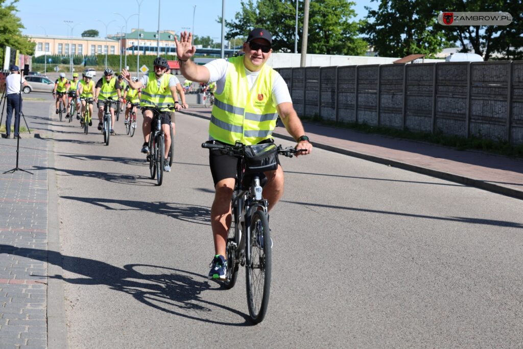 Ponad 200 km pokonali rowerzyści w tegorocznym dwudniowym rajdzie "Zambrów na rowery" 5.07.2025r. J. Kurpiewska