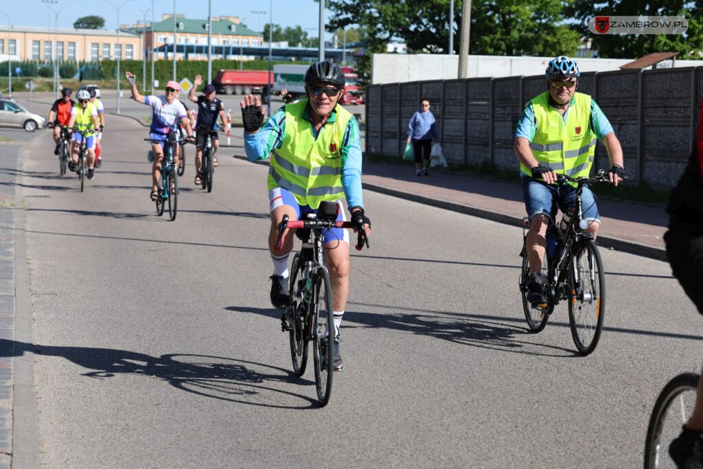 Ponad 200 km pokonali rowerzyści w tegorocznym dwudniowym rajdzie "Zambrów na rowery" 5.07.2025r. J. Kurpiewska