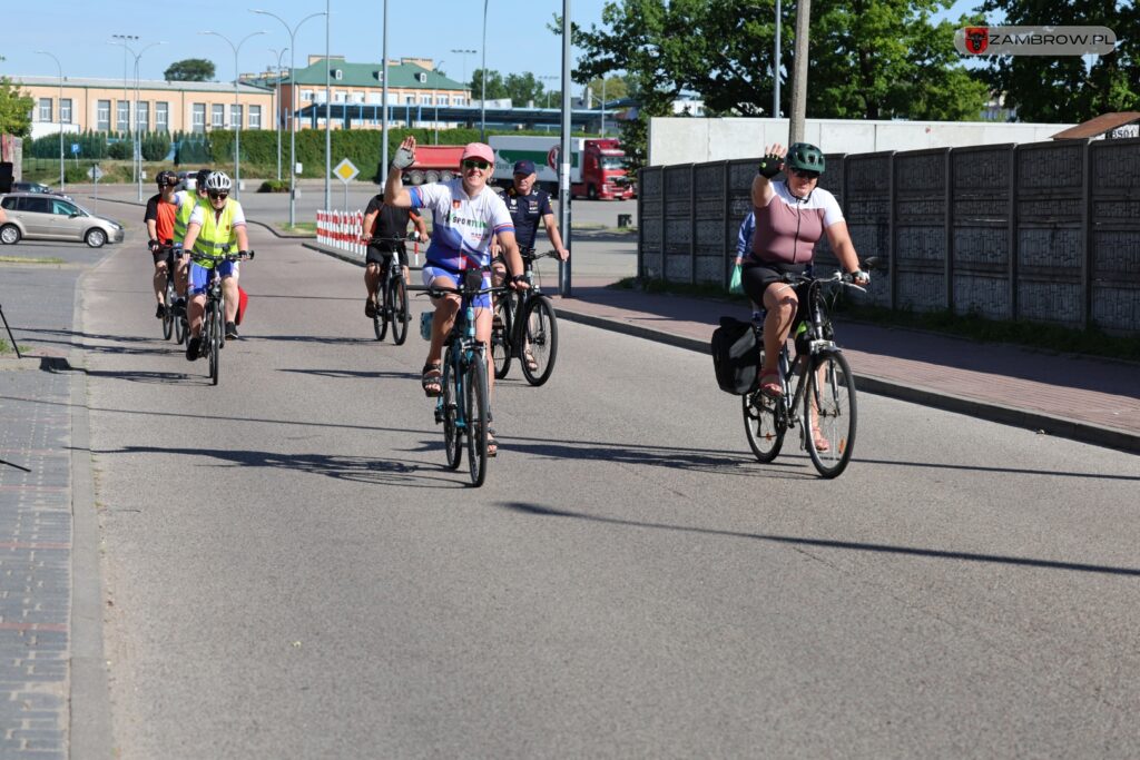 Ponad 200 km pokonali rowerzyści w tegorocznym dwudniowym rajdzie "Zambrów na rowery" 5.07.2025r. J. Kurpiewska