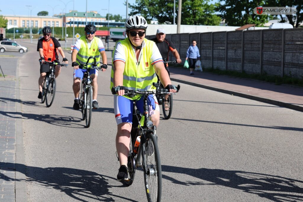 Ponad 200 km pokonali rowerzyści w tegorocznym dwudniowym rajdzie "Zambrów na rowery" 5.07.2025r. J. Kurpiewska