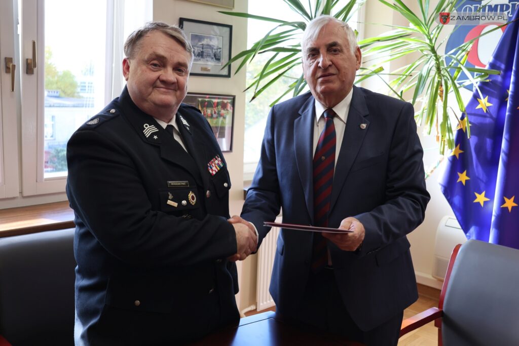 Ochotnicze Straże Pożarne z terenu Gminy Zambrów otrzymały dofinansowanie od Miasta Zambrów 15.10.2025r. fot. J. Kurpiewska